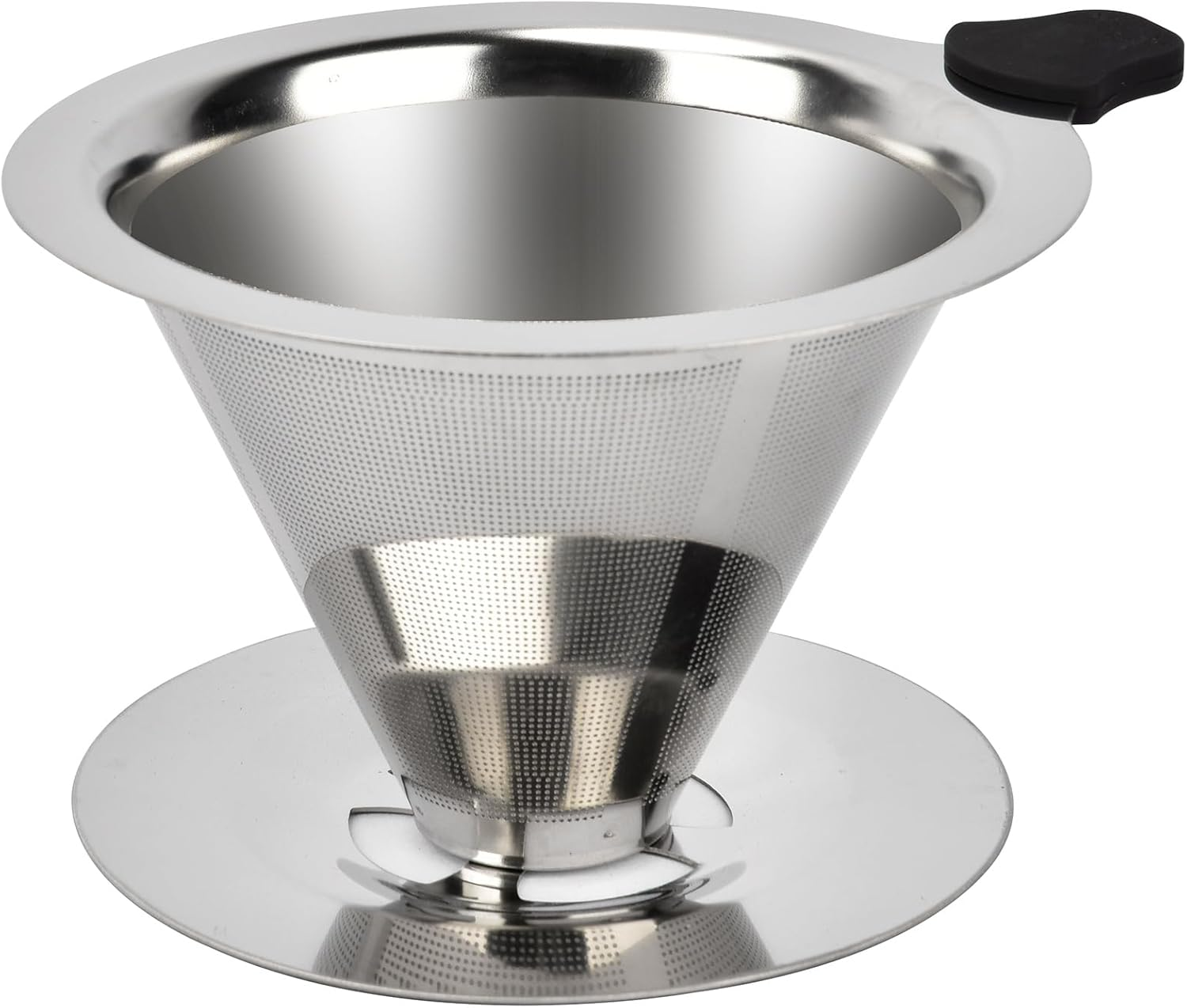 Pour over Coffee Dripper Stainless Steel Reusable Filter Paperless Cone Coffee Maker Dripper for 1-2 Cup, NK-A3 image number 5