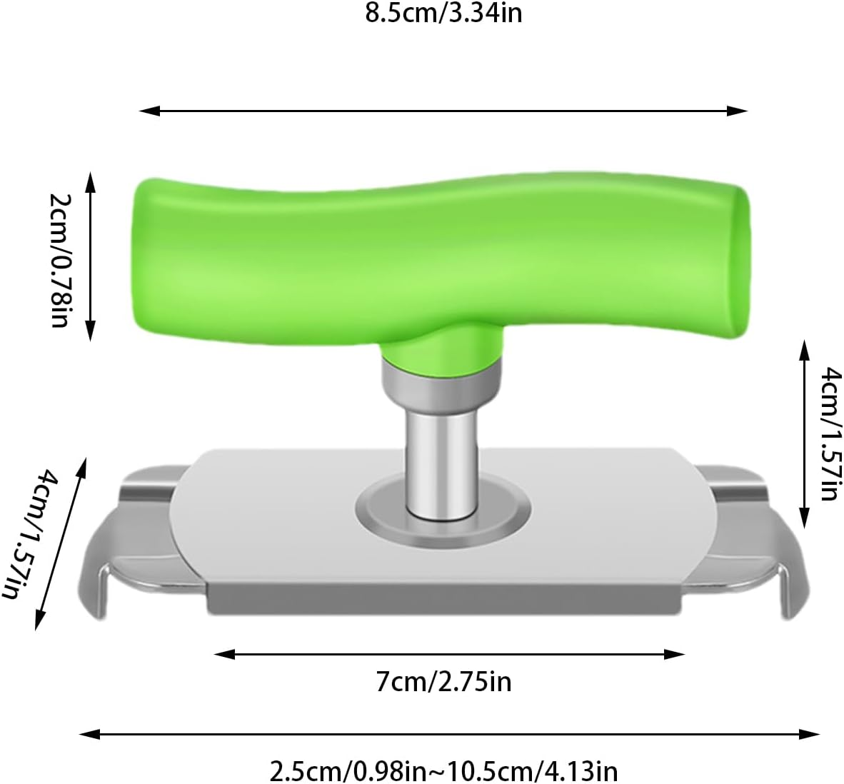 Jar Gripper Lid Opener &ndash; Adjustable Opening Tool, Multifunction Kitchen Accessory, Heavy Grip Device| Comfortable anti Slip Structure with Easy Twist Control for Weak Hands Daily Use - Green image number 6