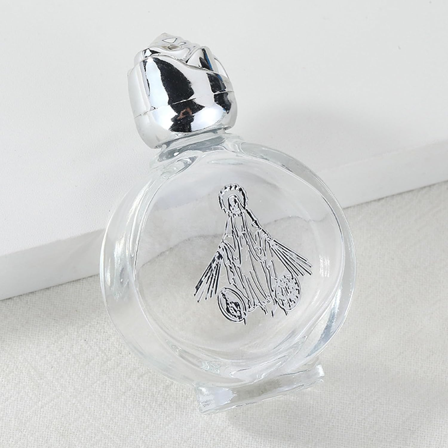 6Pcs Silver round 15Ml Crystal Water Container Travel Portable Water Bottle image number 3