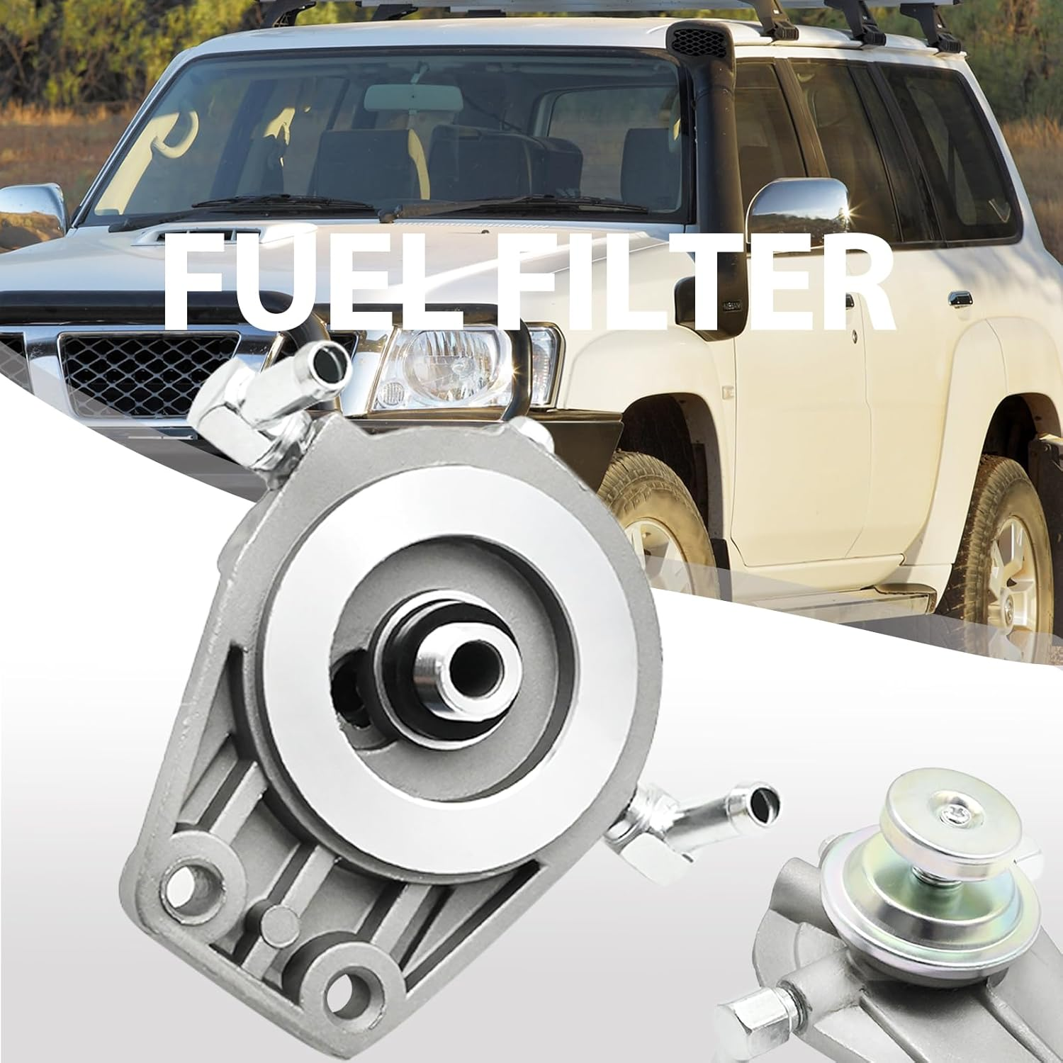 SYOWADA 16401-VC10D Fuel Filter Lift Primer Pump, Replacement for Nissan Patrol GU Y61 ZD30 TD42 3.0L 2000-2007