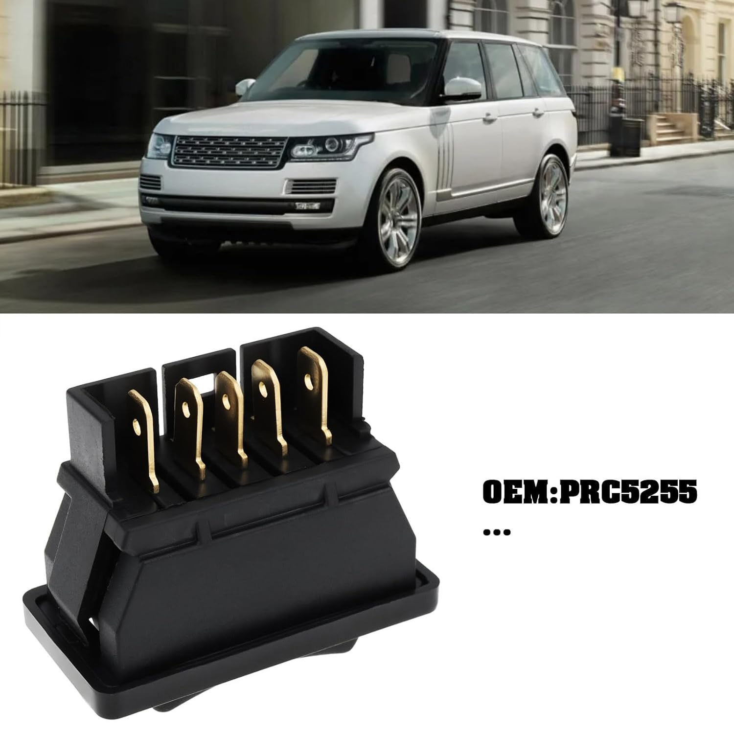 Ecsing 2Pcs 5Pin Car Electric Window Lift Switch PRC5255 12V 20A Compatible with Land Rover Discovery image number 5