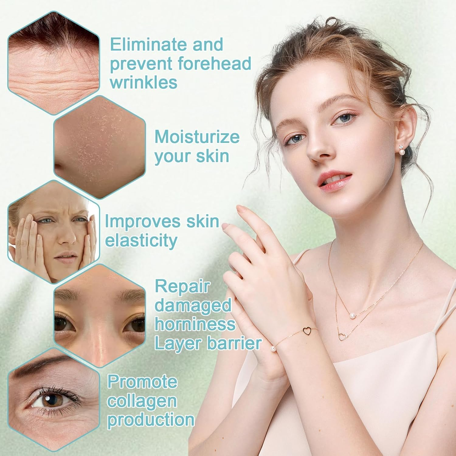 Forehead Wrinkles Patches 10 Pcs, Face Tape for Forehead Lines Reducer, with Aloe, Collagen, Vitamin E, anti Wrinkle Patch for Fine Lines image number 6