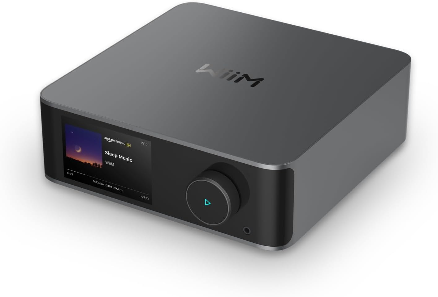Wiim Ultra Music Streamer & Digital Preamp | 3.5" Touchscreen, Compatible with Google Cast & Alexa, Stream Spotify, Amazon Music, Tidal & More | HDMI ARC, Phono Input & Headphone Output | Silver