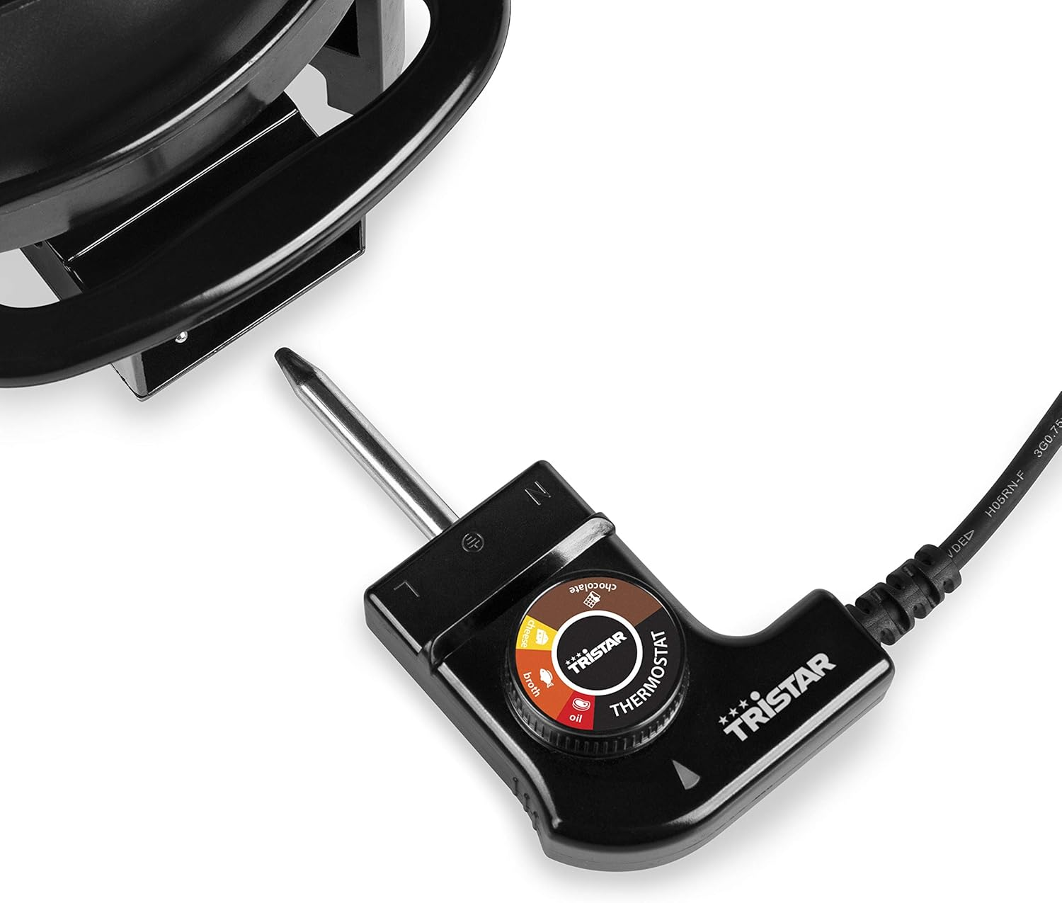 Tristar FO-1107 Electric Fondue Kit for up to 8 People 1.5 Litre Capacity with Stainless Steel Forks 1000 Watt Black image number 4