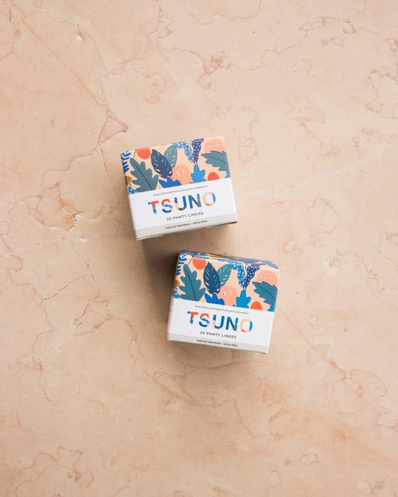 Tsuno Natural Bamboo Panty Liners - Ultra Thin Box of 20 image number 4