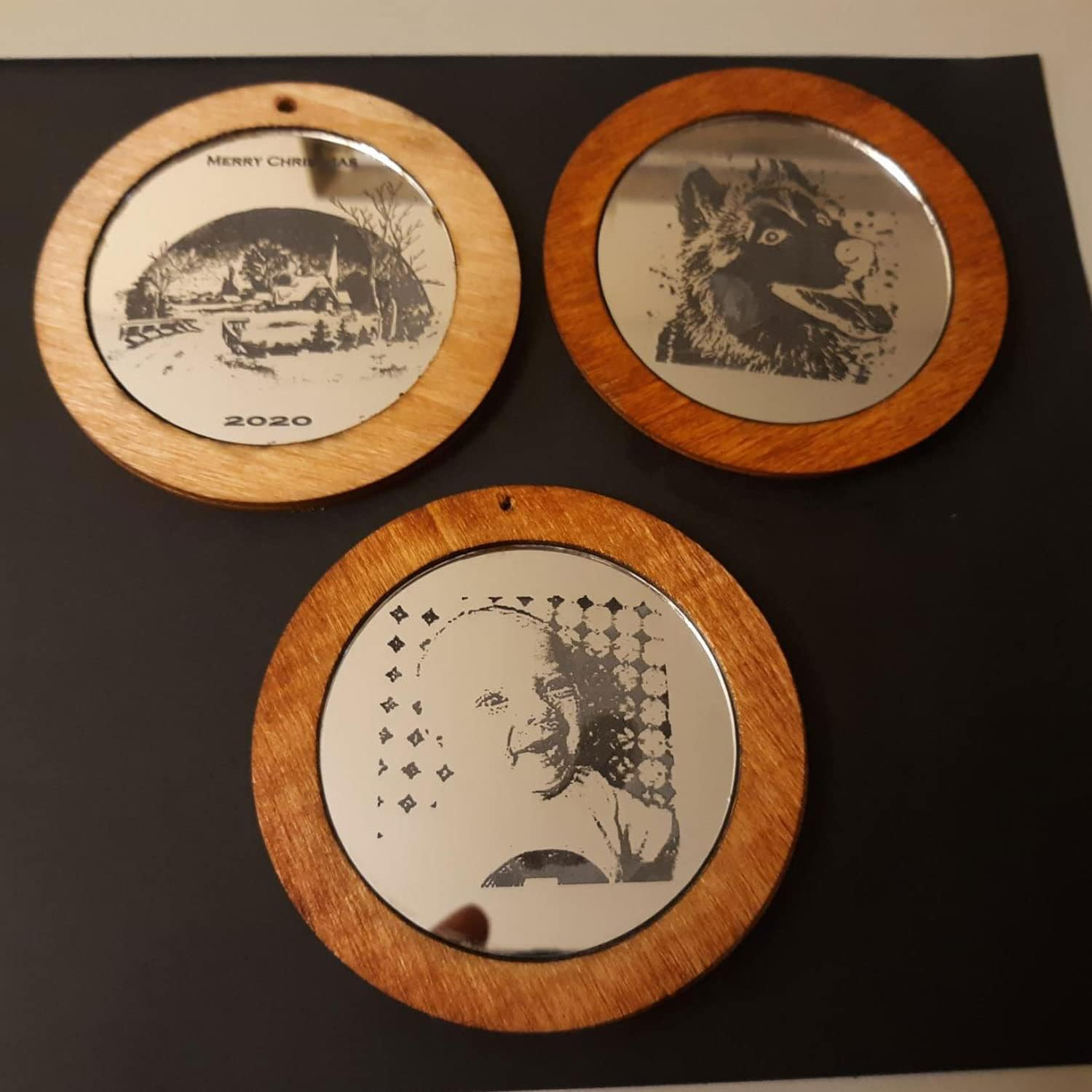 QEEYON 20Pcs Mini Acrylic Mirror Tiles, 3 Inch Self Adhesive round Mirror Stickers Mosaic Tiles, Small Decorative Mosaic Mirror Sheets Circles for DIY Crafts, Wall Decor, Jewelry Making image number 2