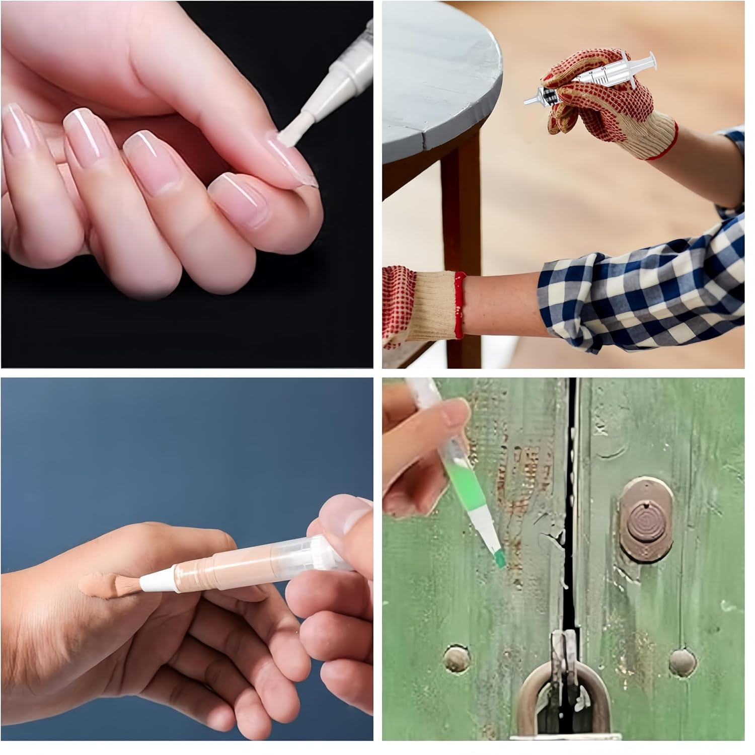 6 Pens Touch up Paint Brush Pen, Touch up Paint Brush for Painting Walls,6 Pcs Pen with 6 Pcs Touchup Syringe,For Interior Ups to Drywall Cabinets Furniture & Wall Repair image number 1