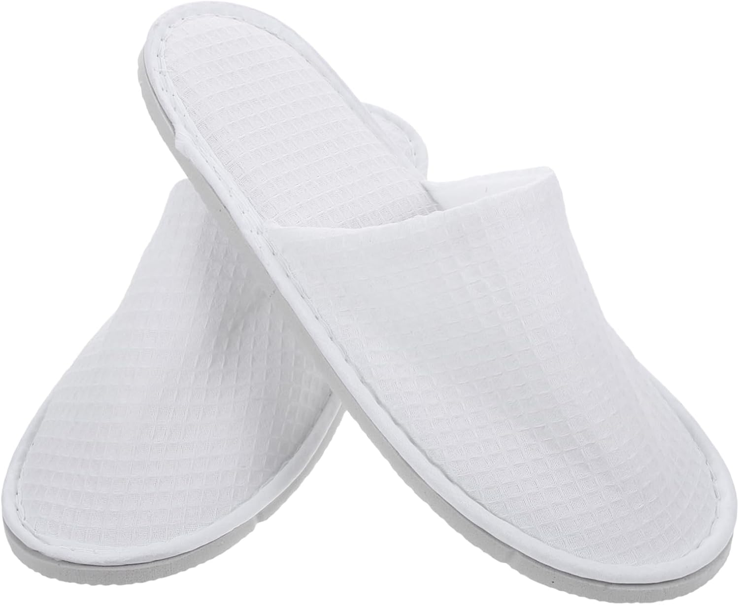 Healeved 2 Pairs Disposable Slippers Lightweight Breathable for Hotel Travel Salon Home Guest Use