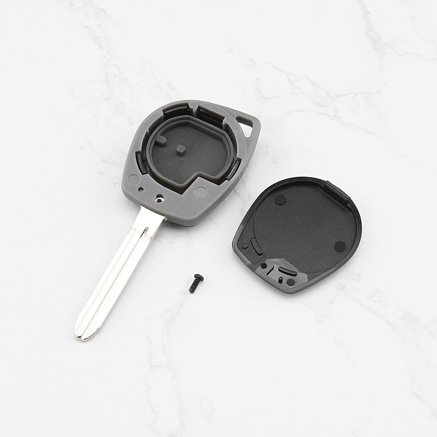 LT Easiyl 2Pcs Key Fob Replacement 2 Button Keypad Car Key Shell Case Compatible with Suzuki Compatible with Alto Compatible with Baleno Compatible with Grand