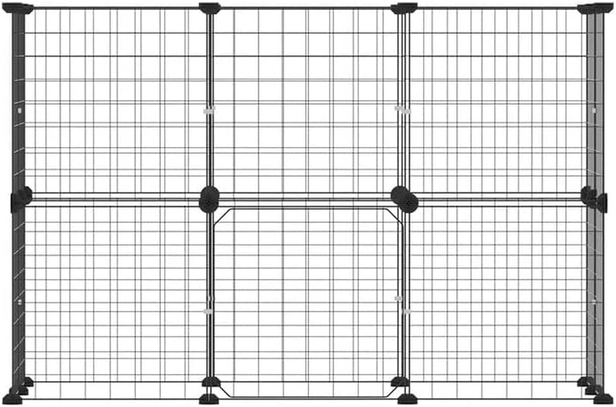 I.Pet Pet Playpen Enclosure Cage 20 Panels Puppy Fence Play Pen Foldable Metal image number 1