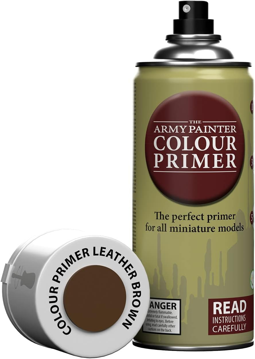 Army Painter Aerosol Spray Primer - Leather Brown 400Ml image number 4
