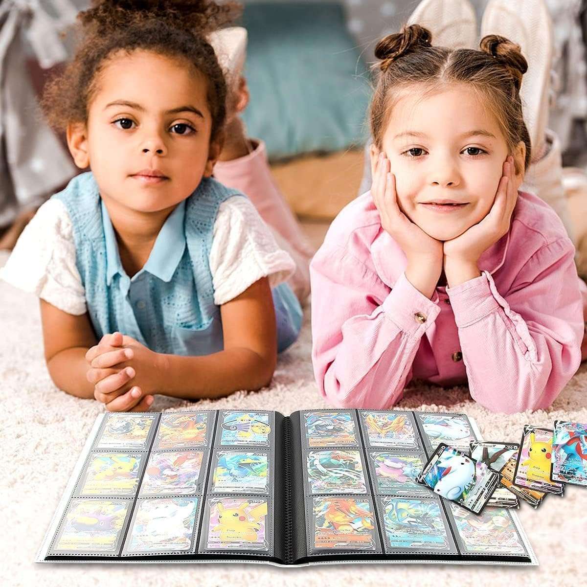 9-Pocket Card Binder, 20 Pages Double Sided Pocket PP Collection Side Loading Sleeves Hold 360 Cards for Yugioh, MTG, TCG, Sports Cards, Game Cards, Photocards, Trading Cards (White) image number 5