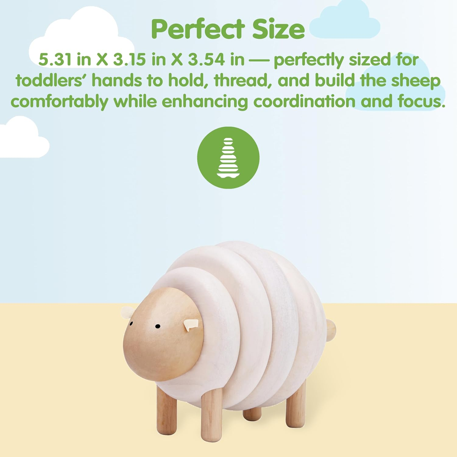 Plantoys - Lacing Sheep image number 4