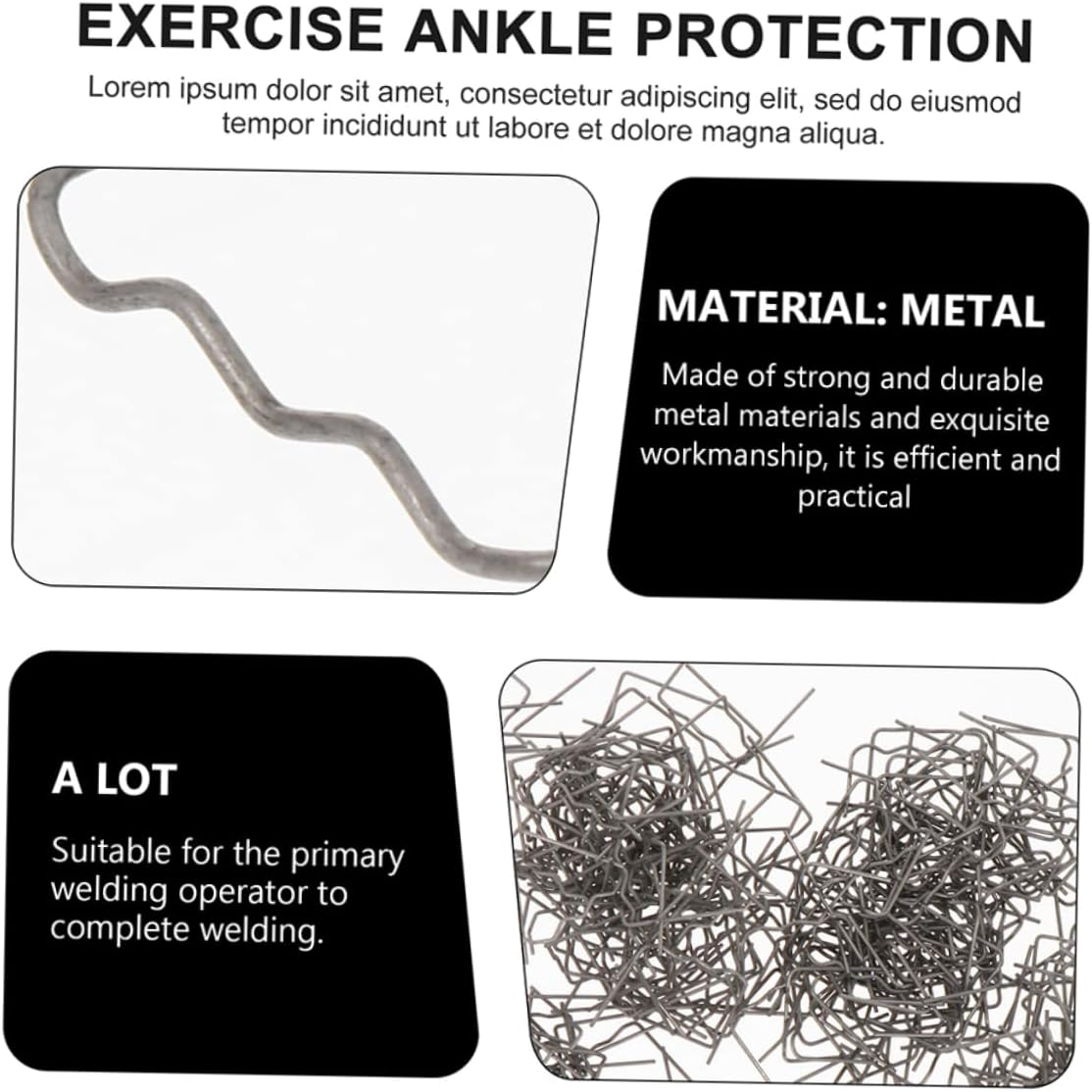 DOITOOL 500Pcs Welding Rods and Hot Stapler Auto Bumper Repairing Tool Metal Welding Wire Patch 0.6Mm Wave Straight for Car Body Repair and Automotive Maintenance image number 2