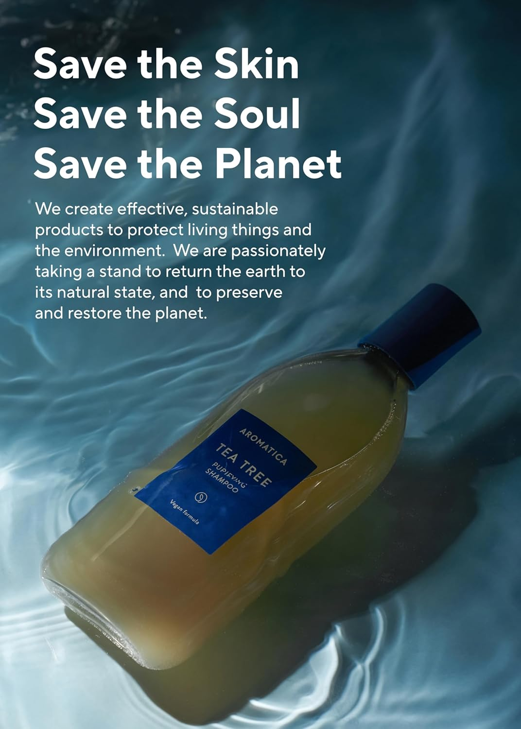 AROMATICA Tea Tree Purifying Shampoo, 1 Count image number 4