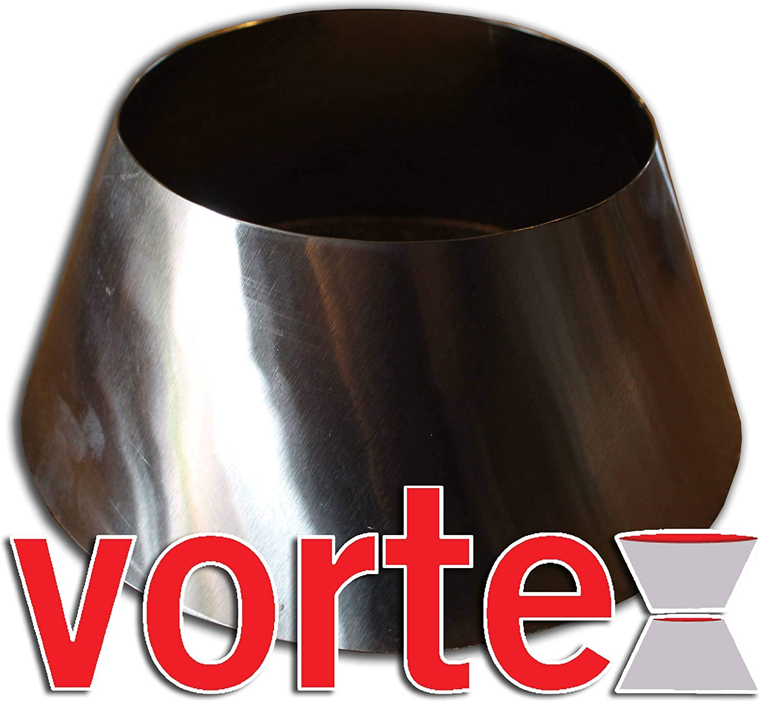 VORTEX (IN) DIRECT HEAT Vortex Small (In) Direct Cooking Charcoal Grill Bbq Accessory Cone 18.5 22.5 Weber Smokey Mountain Wsm Small - Stainless - Usa Made - Sm Size image number 3