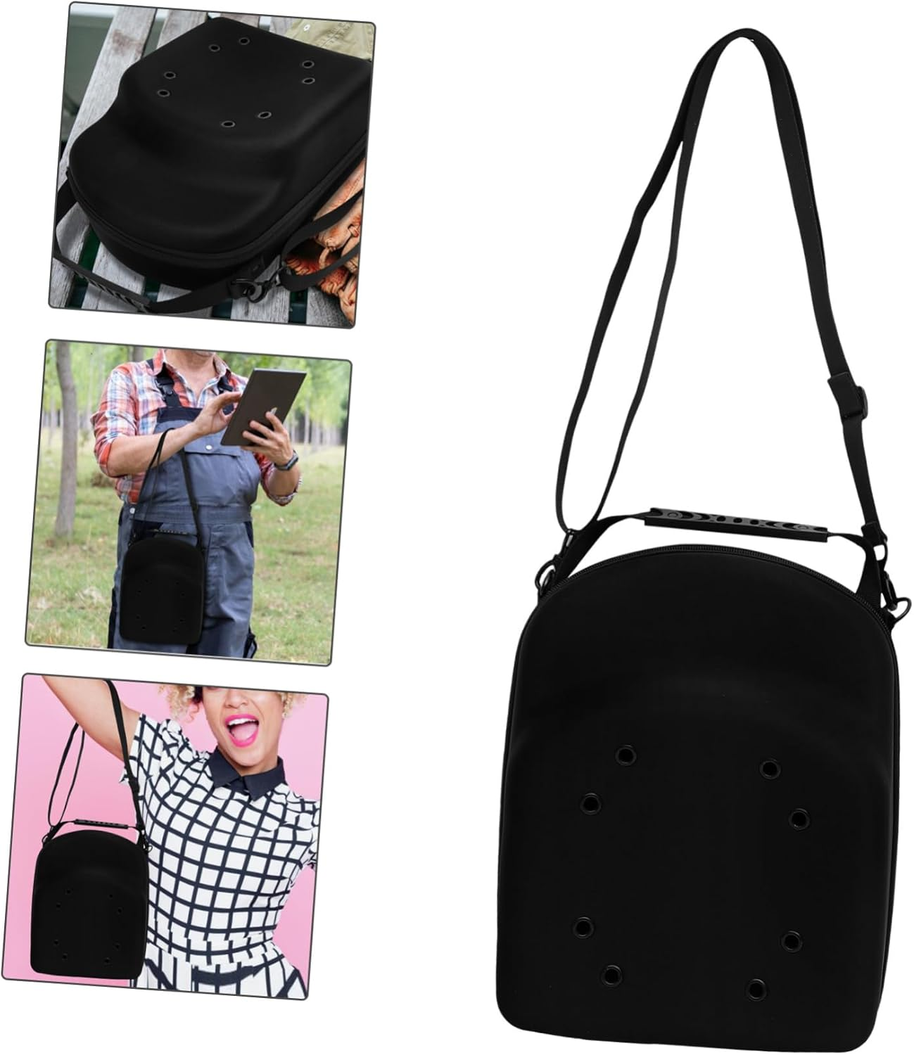 VILLFUL Travel Baseball Cap Carrier Bag Hat Storage Bag Air Baseball Caps Holder Organizer Box image number 4