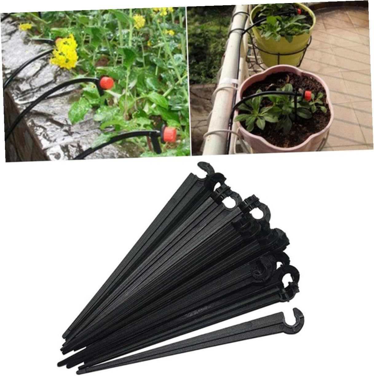 JOINPAYA 100Pcs 4Mm Garden Pole Support Stakes for Drip Irrigation Tubing Hose, Inserted Stakes for Vegetable Gardens and Flower Beds image number 2