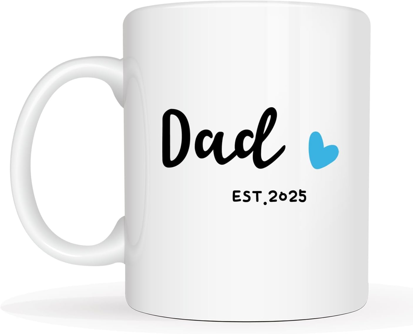 Dad Est 2025 Coffee Mug, Father'S Day New Dad Gifts for Men Him, First Time Dads Cup, White 11 Oz image number 4