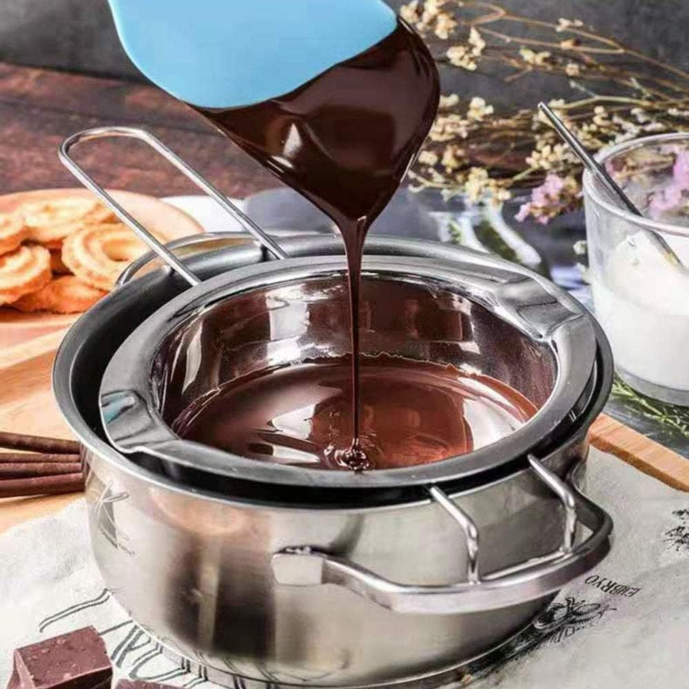 Mini Chocolate Melting Pot Boiler with Heat Resistant Handle, Stainless Steel Warmer Chocolate, Butter, Candy Coffee, Tea, Hot Oil Special Small Pot Warmer (Style 2, One Size) image number 3