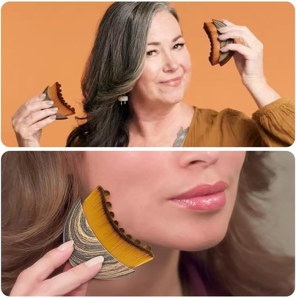 Lymphatic Contour Facial Brush,Contour Face Brush with Box,Facial Sculpting Skin Care Tool for Face,Chin and Jawline,Lymphatic Drainage Massage for the Skin Care and Relieve Fatigue image number 5