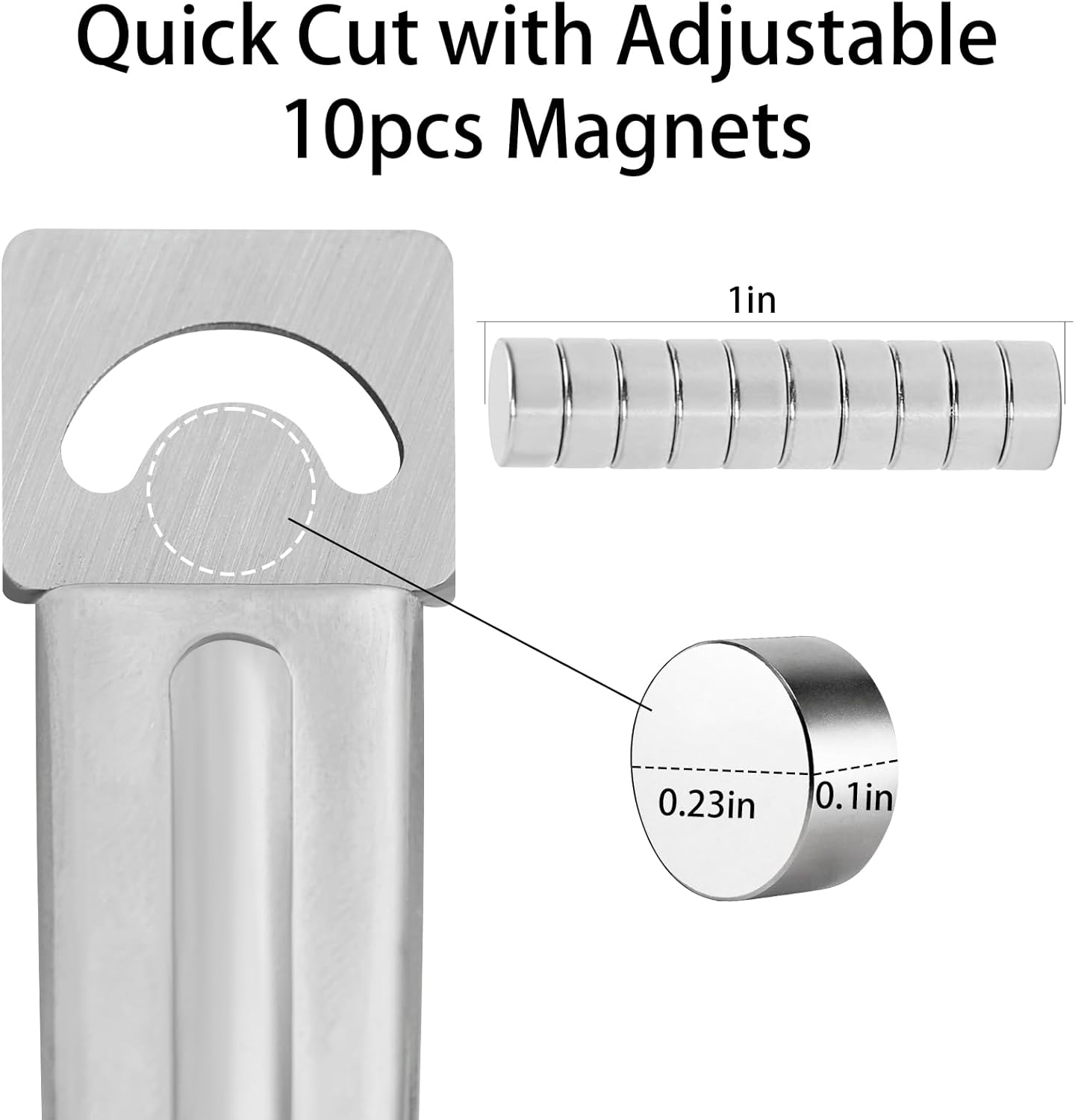 C12Rtive Acrylic Nail Clipper with Magnets,Nail Clippers Acrylic Nail Cutter,Nail Cutter for Nail Tips with 10PCS Sizer Magnets,Manicure Tool for Salon or Home Nail Art(Blue) - Blue image number 5