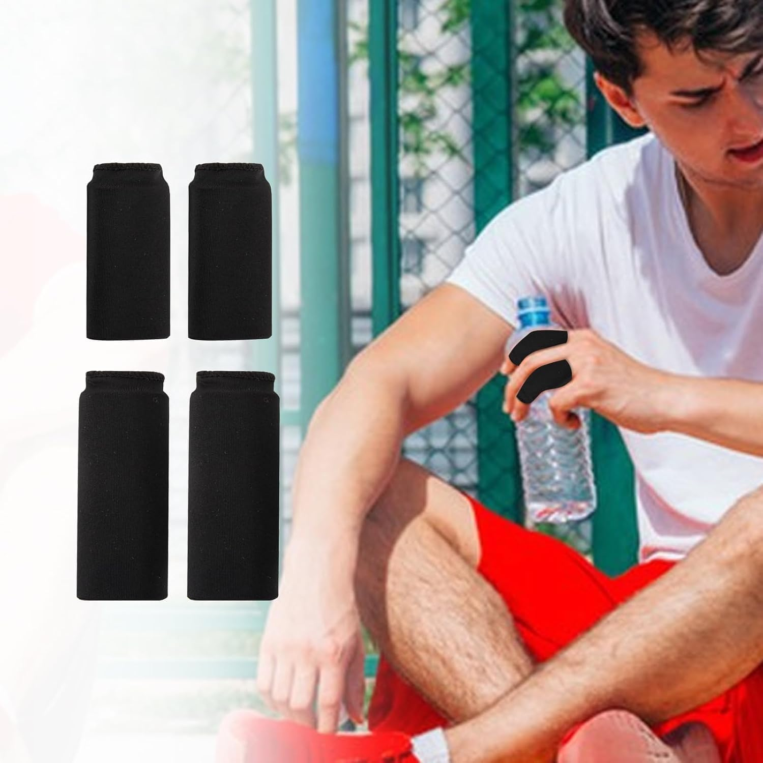 4PCS Finger Sleeves Gel Ice Pack, Lasting Cold Compress Freeze Sleeve,Reusable Finger Brace Ice Packs for Injuries, Arthritis, Sprains,Tendonitis,Gout,Trigger Finger,Swollen Fingers, Middle Protectors image number 5