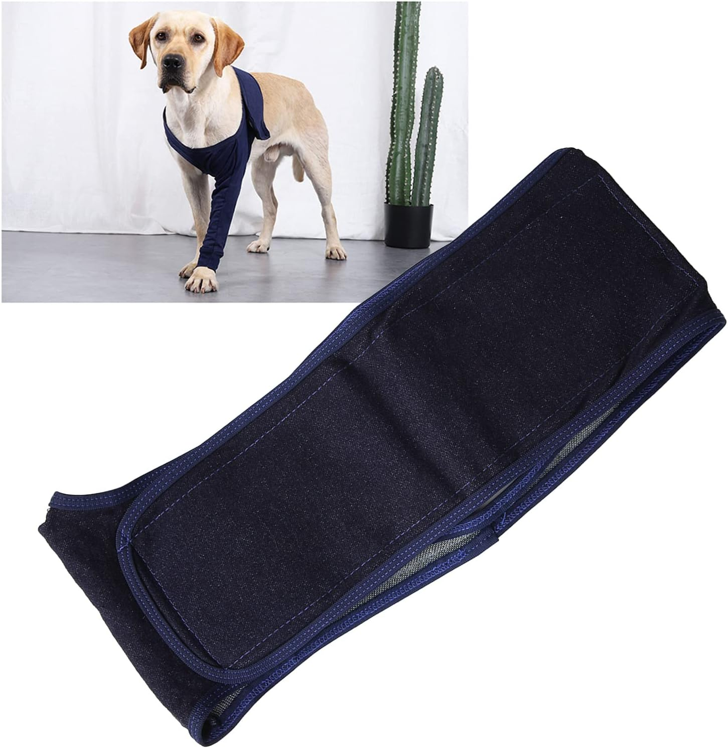 Dog Elbow Brace Protector, Breathable Elbow Protector Pads, Comfort Highly Elastic Lick Proof Elbow Brace Immobilizer Support for Postoperative Recovery, Wound Wrapping, Black(Xl) image number 4