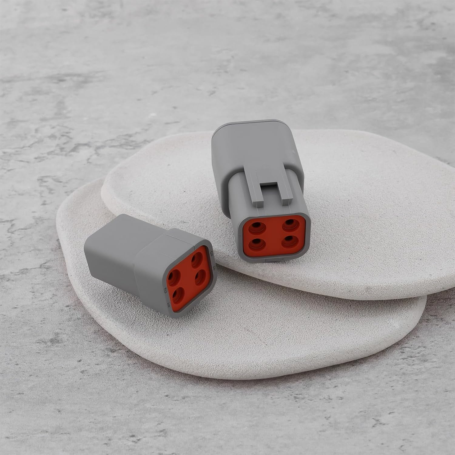 SING F LTD 2Set 4Pin DTP04-4P DTP06-4S Waterproof Connector Kit Compatible with Deutsch for Automobiles Motorcycles Trucks image number 3