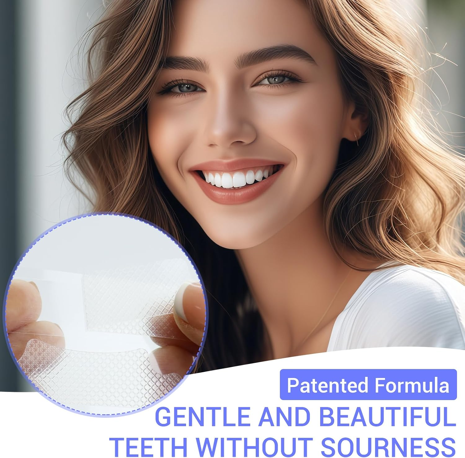 28 Pcs Teeth Whitening Strips, Whitening Strips Kit, Enamel Safe - No Slip, No Sensitivity & Gentle Tooth Whitening & Fresh Breath - Radiant Smile with Prevention of Teeth Stains