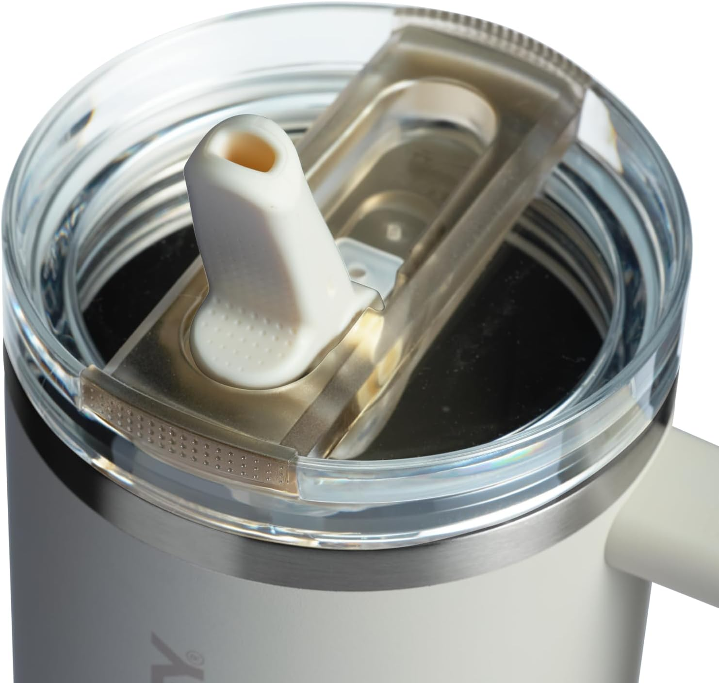 Stanley Quencher Protour Flip Straw Tumbler with Leakproof Lid 40 Oz | Built-In Straw and Handle | Cup Holder Compatible for Travel | Insulated Stainless Steel Cup | Bpa-Free | Cream image number 3