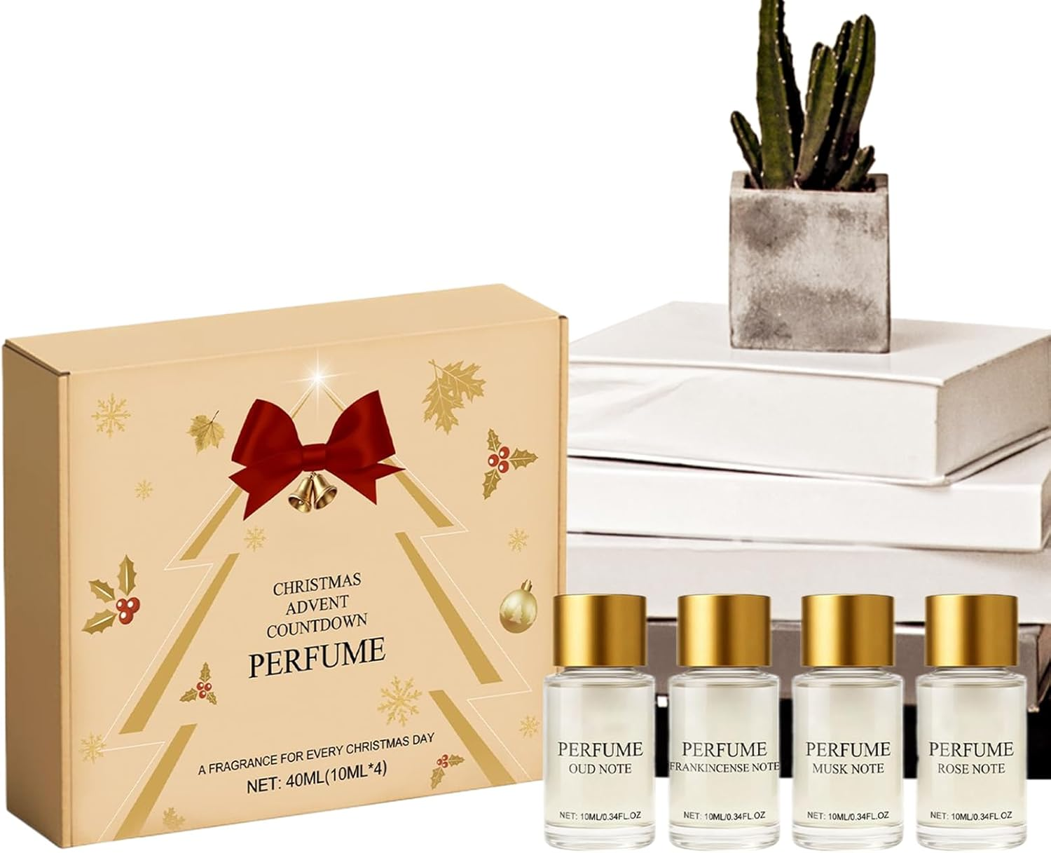 Advent Fragrance Calendar,Christmas Advent 4-Piece 2025,Women Fragrance Set Countdown Calendar | for Daily Travel Commuting Work Outdoor Party Dating Event Girls Ladies image number 2