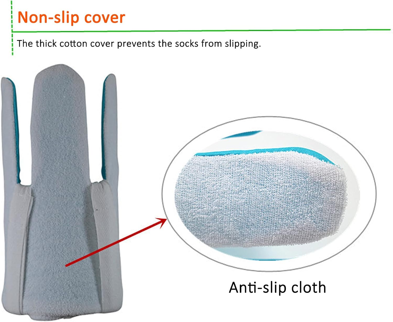 Sock Aid - Sock Aid Device for Seniors, Disabled, Pregnant - Sock Helper Aide Tool - Sock Assistant Device No Bending (Blue and White)