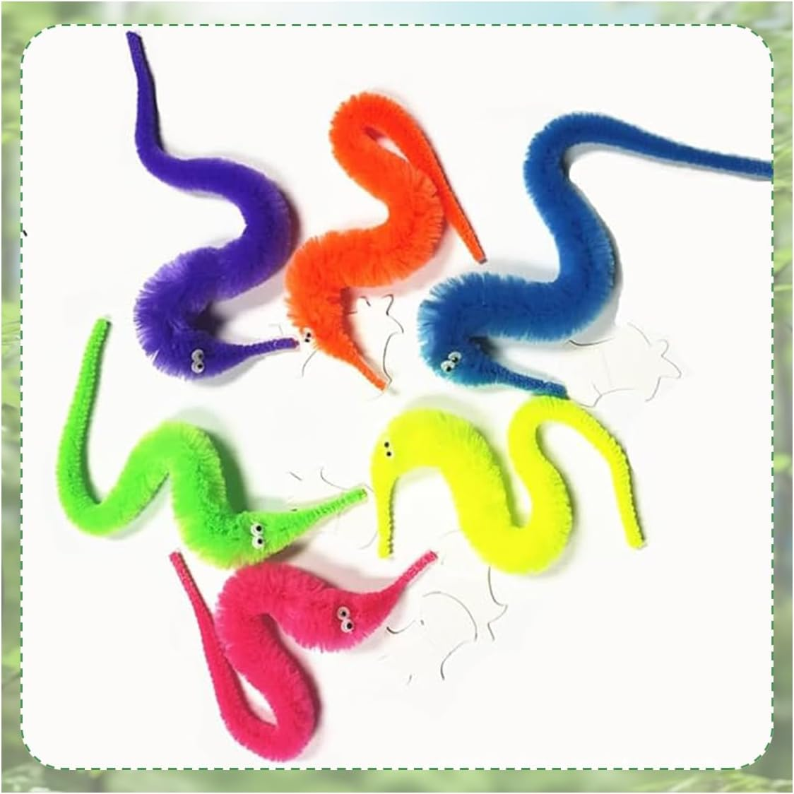 Magic Worm Toy Magic Worm Colour Invisible Twisty Caterpillar Cat Toy for Party Supplies (16 Pcs) image number 5