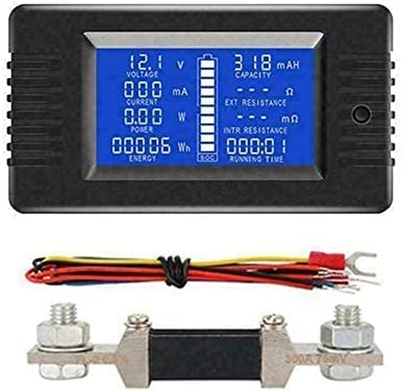200A LCD Display DC Battery Monitor Meter 200V Voltmeter Amp for RV System image number 6