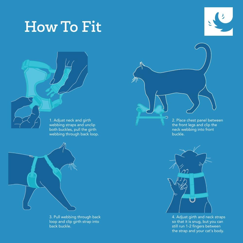 RC Pets Adventure Kitty Cat Harness, Small, Maldives image number 5