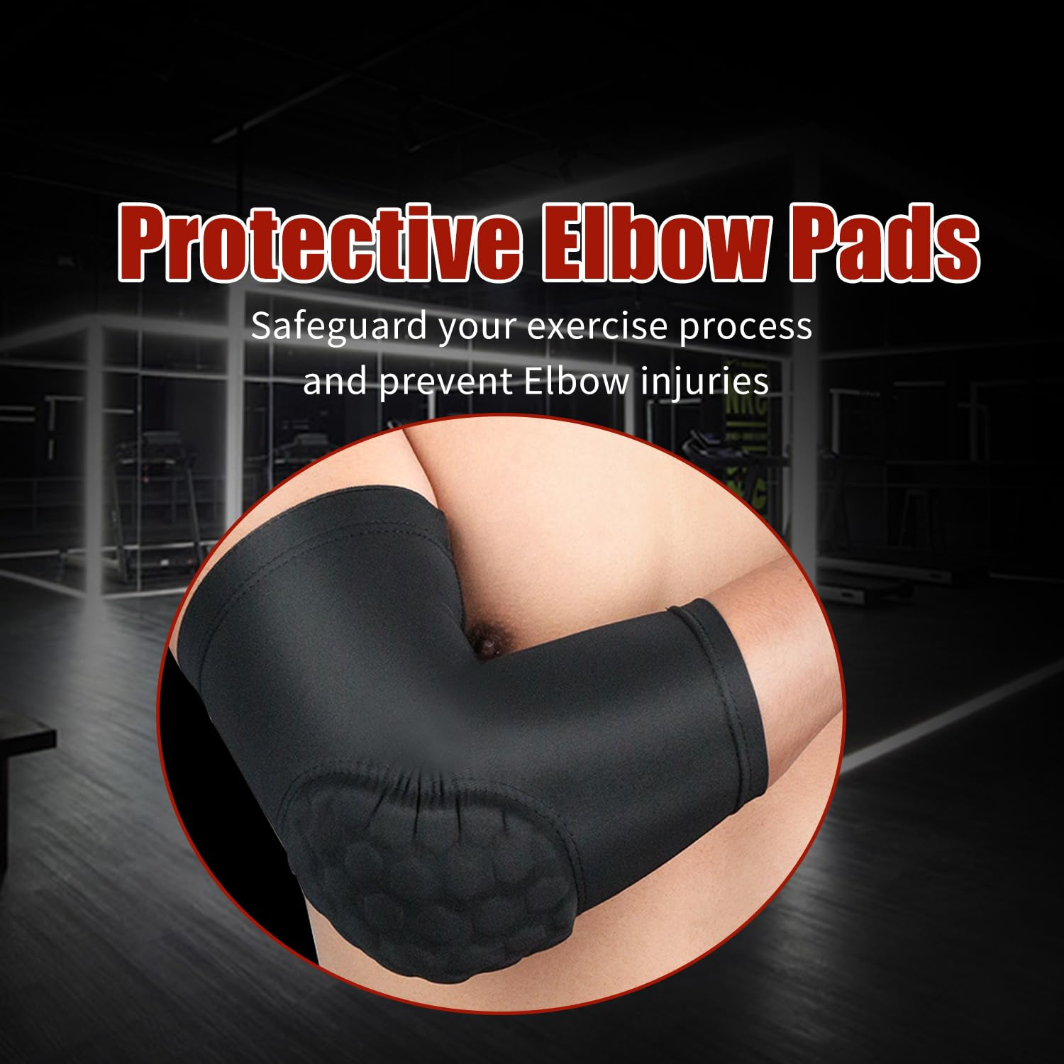 Padded Elbow Pads,Basketball Shooter Sleeves Volleyball Arm Sleeves for Youth Adluts image number 1