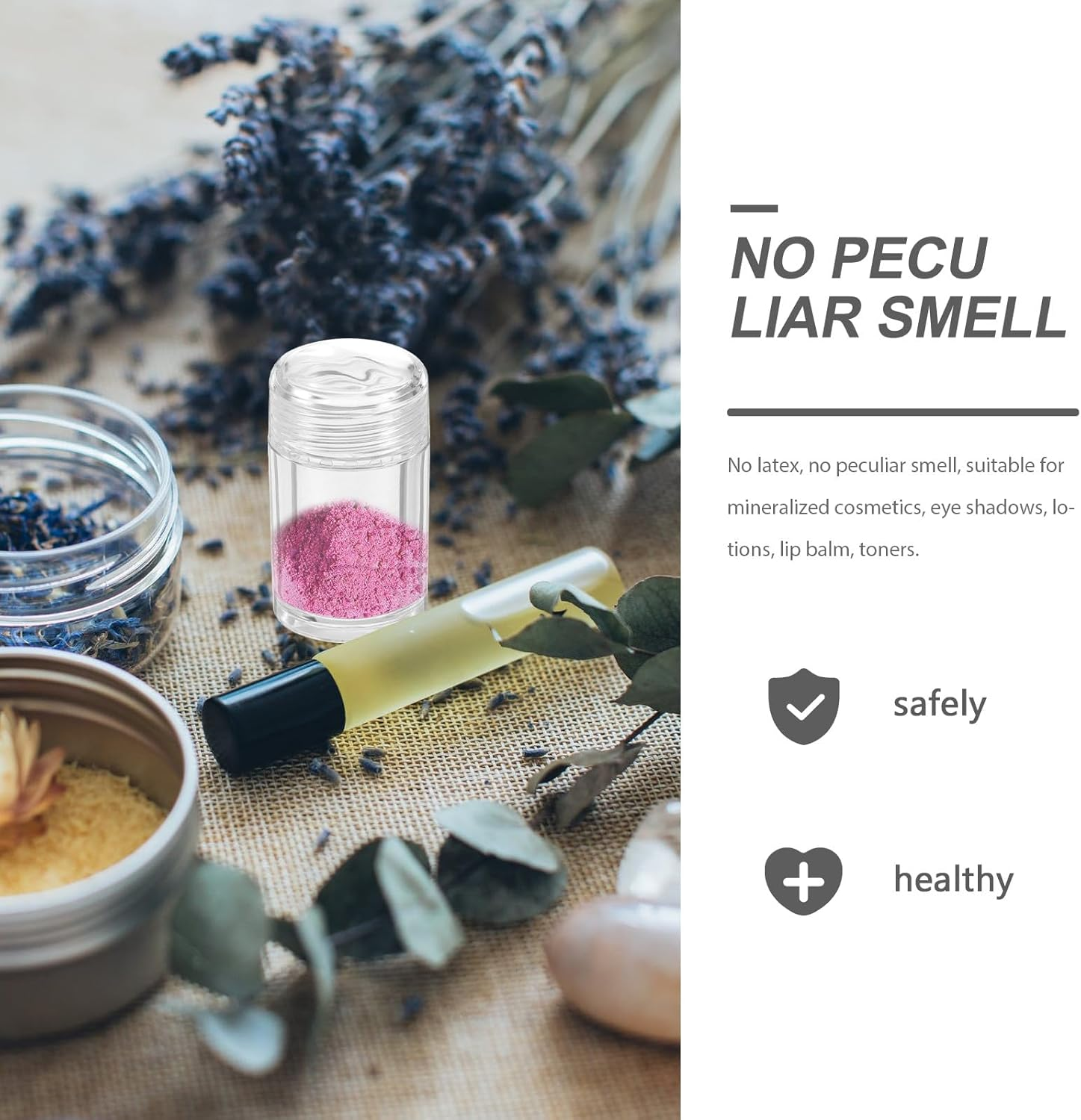 6Pcs 10Ml Plastic Loose Powder Bottles with Flip Cap, Sifter Inserts (12-Hole, 3-Hole, Single-Hole) for Travel Cosmetics and Glitter Powder Storage