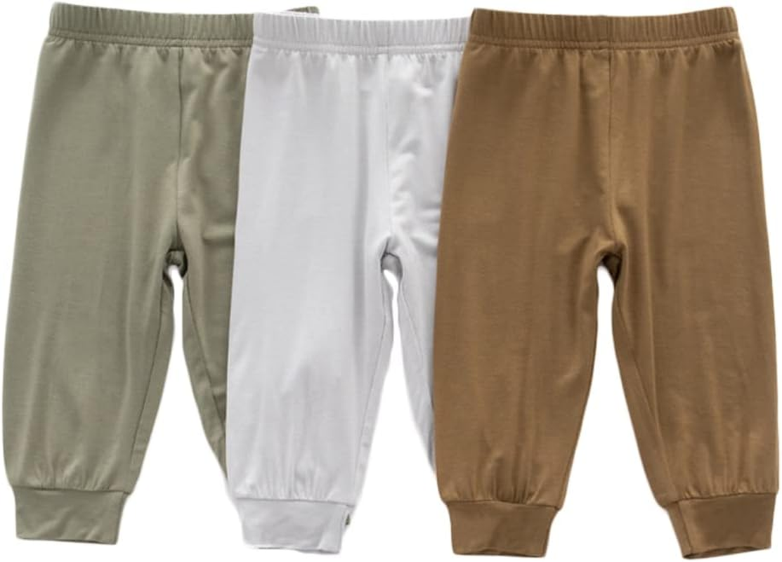 Baby Boys Girls Bamboo Viscose Jogger Pants Infant Toddler Bloomers Kids Harem Pant