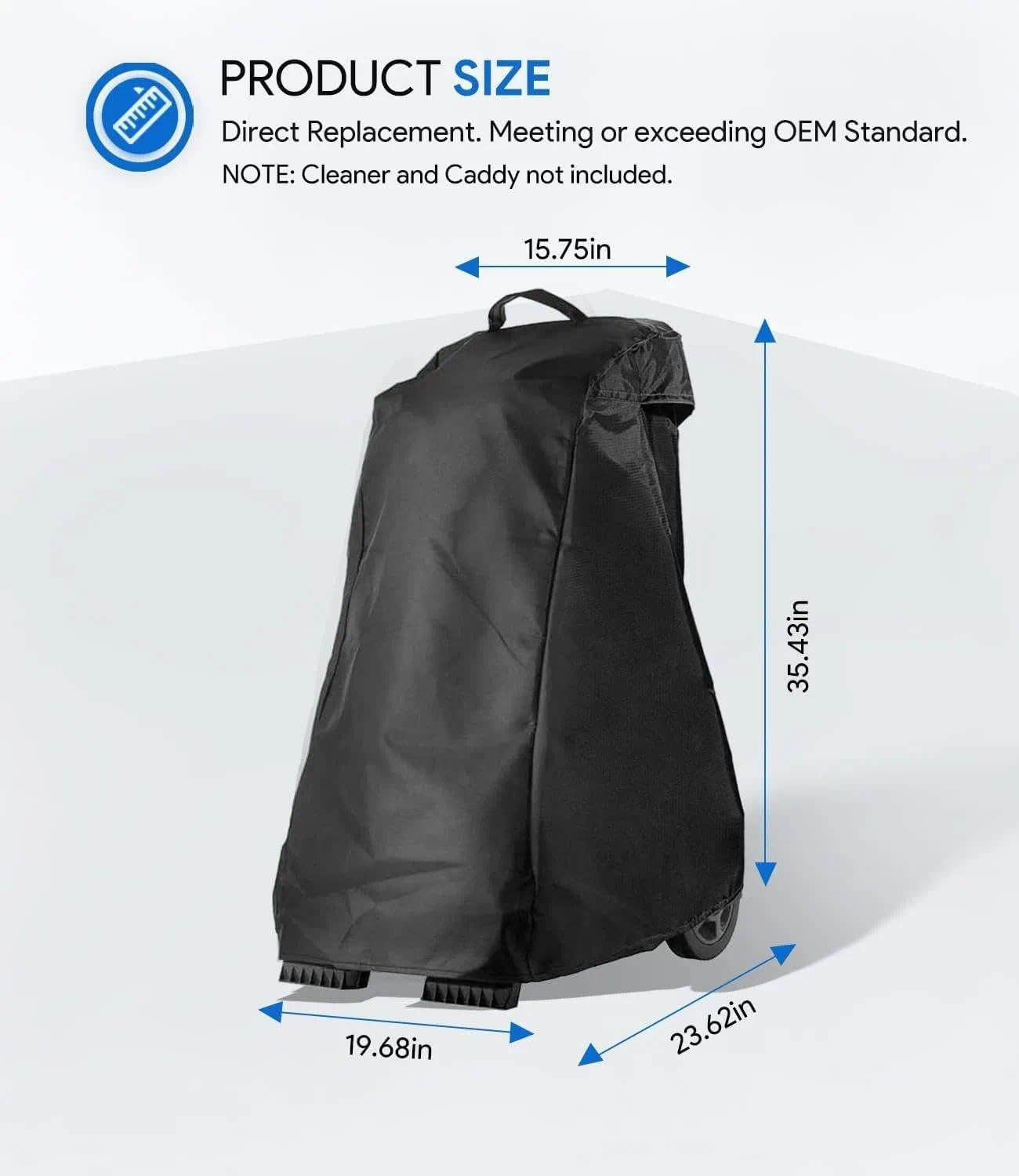 Pool Cleaner Cover, Universal Fit Waterproof Storage Bag,Compatible with Popular Models.High-Intensity Fabric, Suitable for Pool Equipment, Dolphin, Polaris, Hayward, Smart, AIPER &ndash; CRFY image number 4