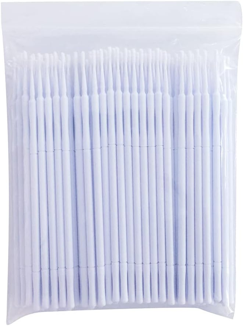 Microswabs | 100Pcs Micros Brushes,Micros Swabs, Fiber Cleansing Sticks, Eyeliner Makeup Supplies, Eye Lashes Mascara Wands for Eyelash Extension Shwing image number 3