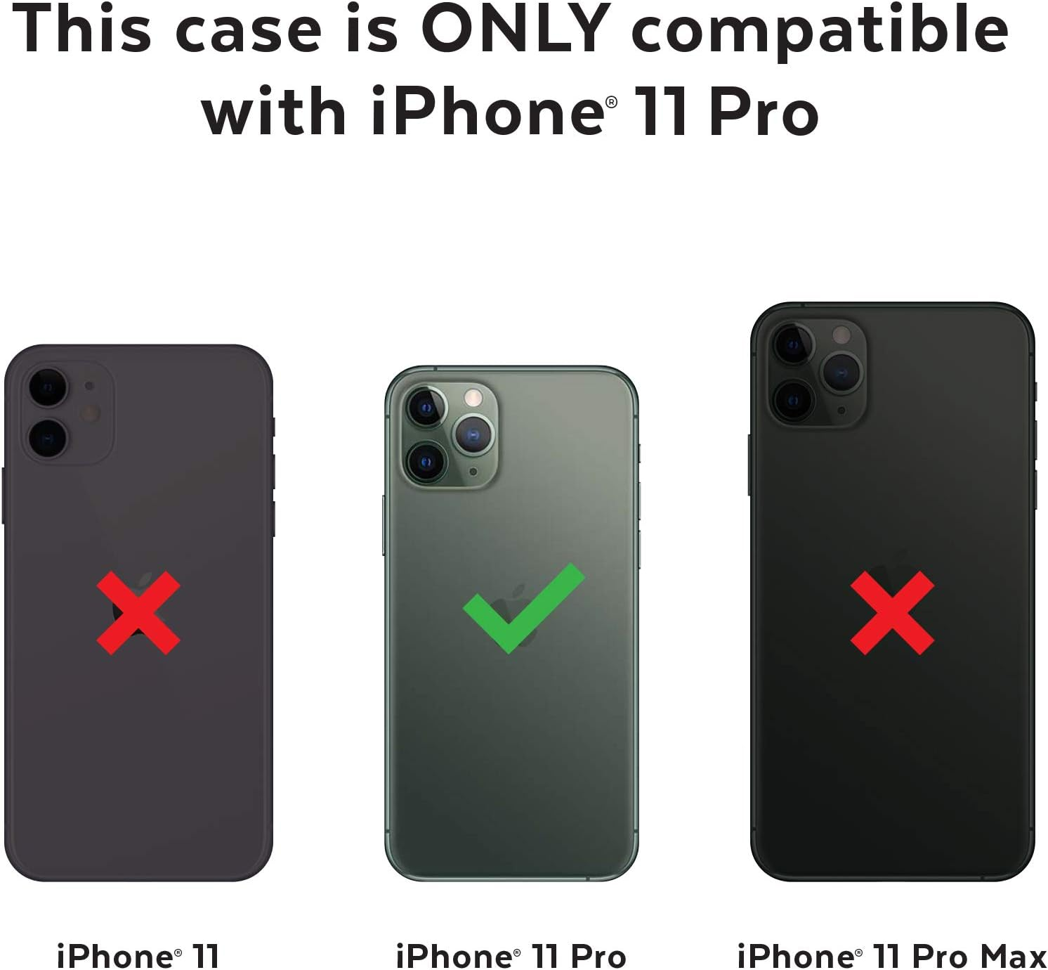 Speck Presidio Pro Slim Fit Iphone 11 Pro Case - Black, Wireless Charging Compatible image number 3