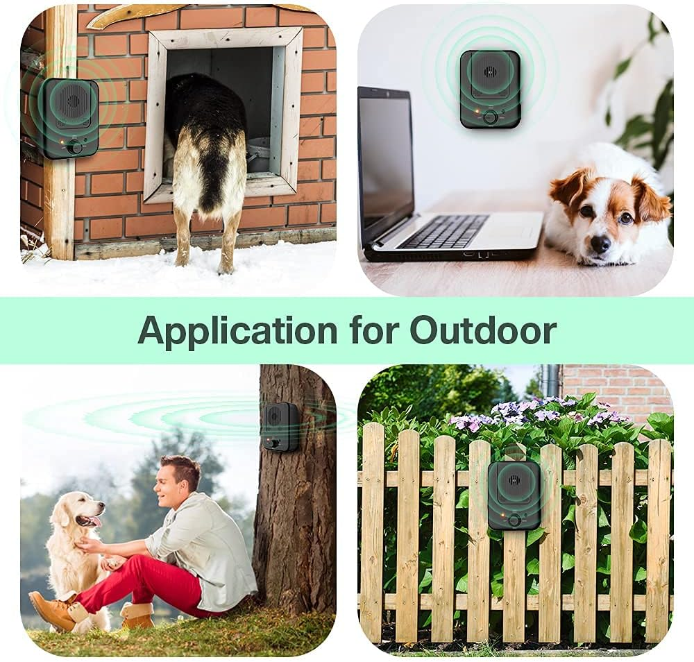 Anti Bell Device Dogs, 3 Modes anti Bell for Dogs, 33 FT Rechargeable Anti-Bark Ultrasonic Device, Automatic Anti-Bark Medium for Dogs for Small Large Dogs, Dog Bark Stopper Indoor image number 2