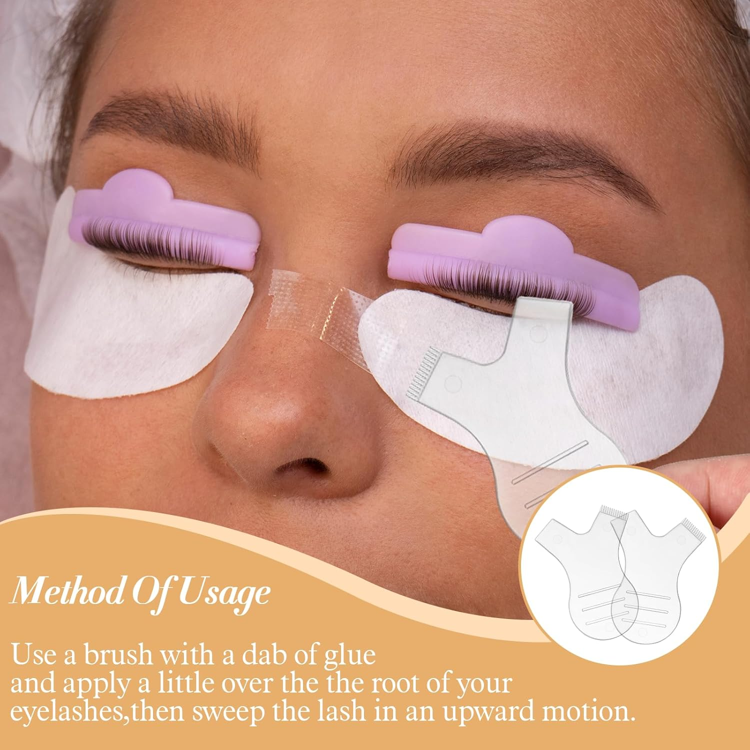 Elevatetech 100 Pcs Y Lash Lift Tool, Y Comb Eyelash Lift Brush Y-Shape Lash Separator and Tint Tool Clear Eyelash Perming Brush Applicators Makeup Supplies for Eyelashs Grafting and Extension image number 4