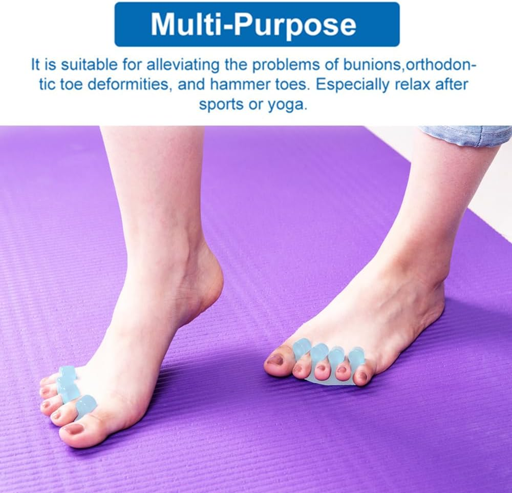 Zaxsota Toe Separators for Bunion Relief & Nail Polish Application - Orthopedic Gel Toenail Dividers, Pedicure Toe Spacers for Toenail Separation & Polishing image number 2