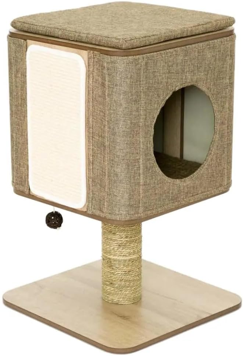 JACK and VANILLA Molly Cat Scratching Post 42 X 42 X 67 Cm Brown image number 2