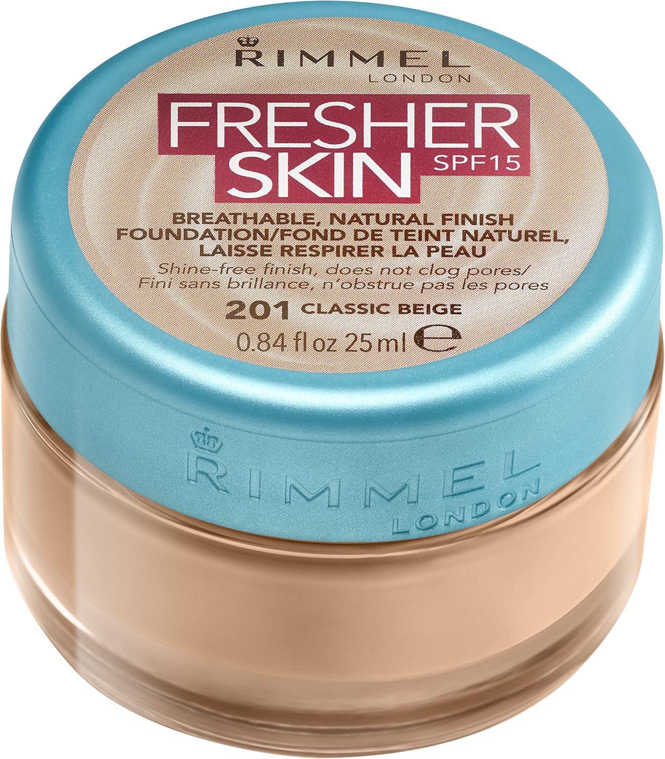 Rimmel Fresher Skin SPF15 Foundation 25Ml #201 Classic Beige image number 1