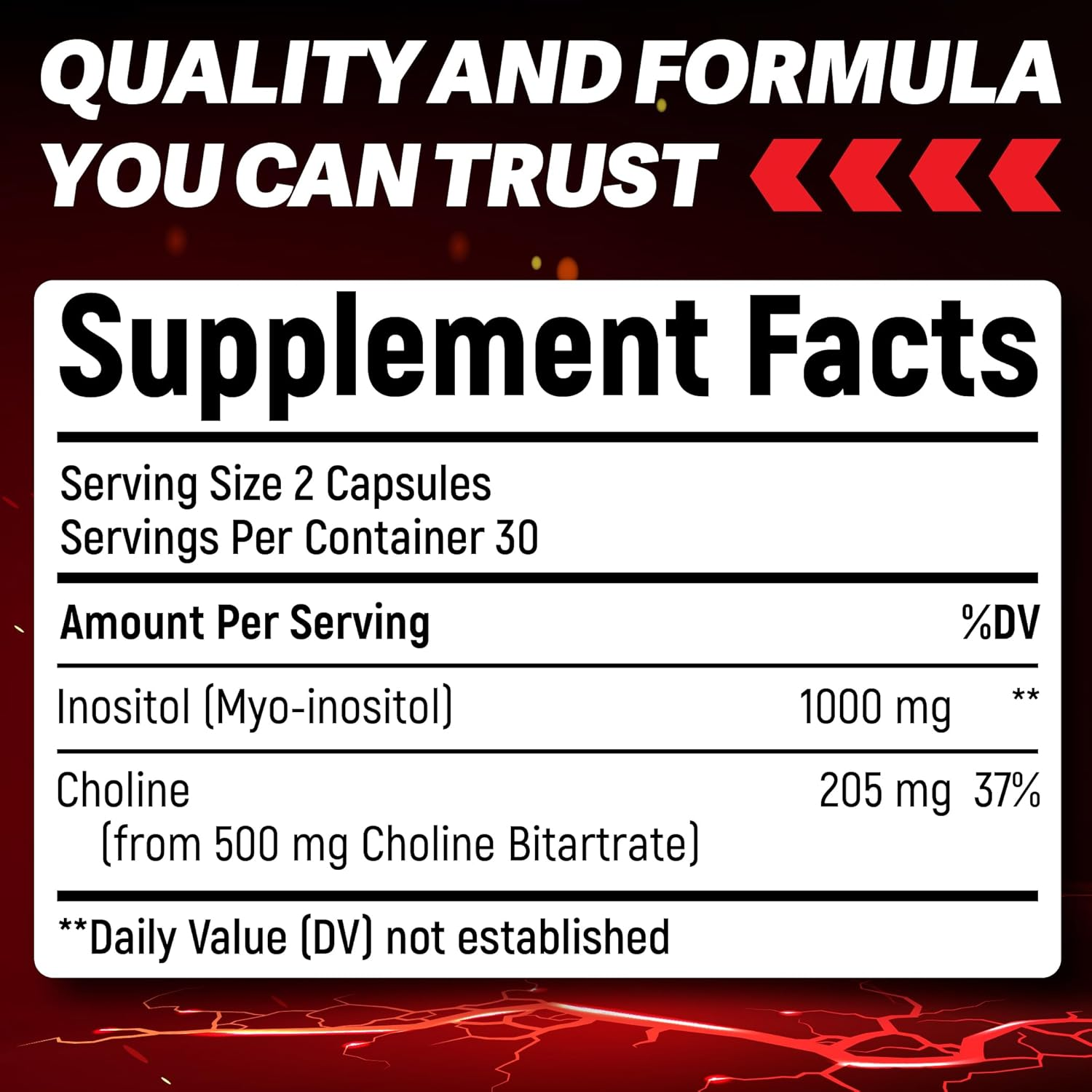 BEBEFEN Choline & Inositol 1500 Mg Supplement | 60 Capsules | Non-Gmo, Gluten Free image number 5