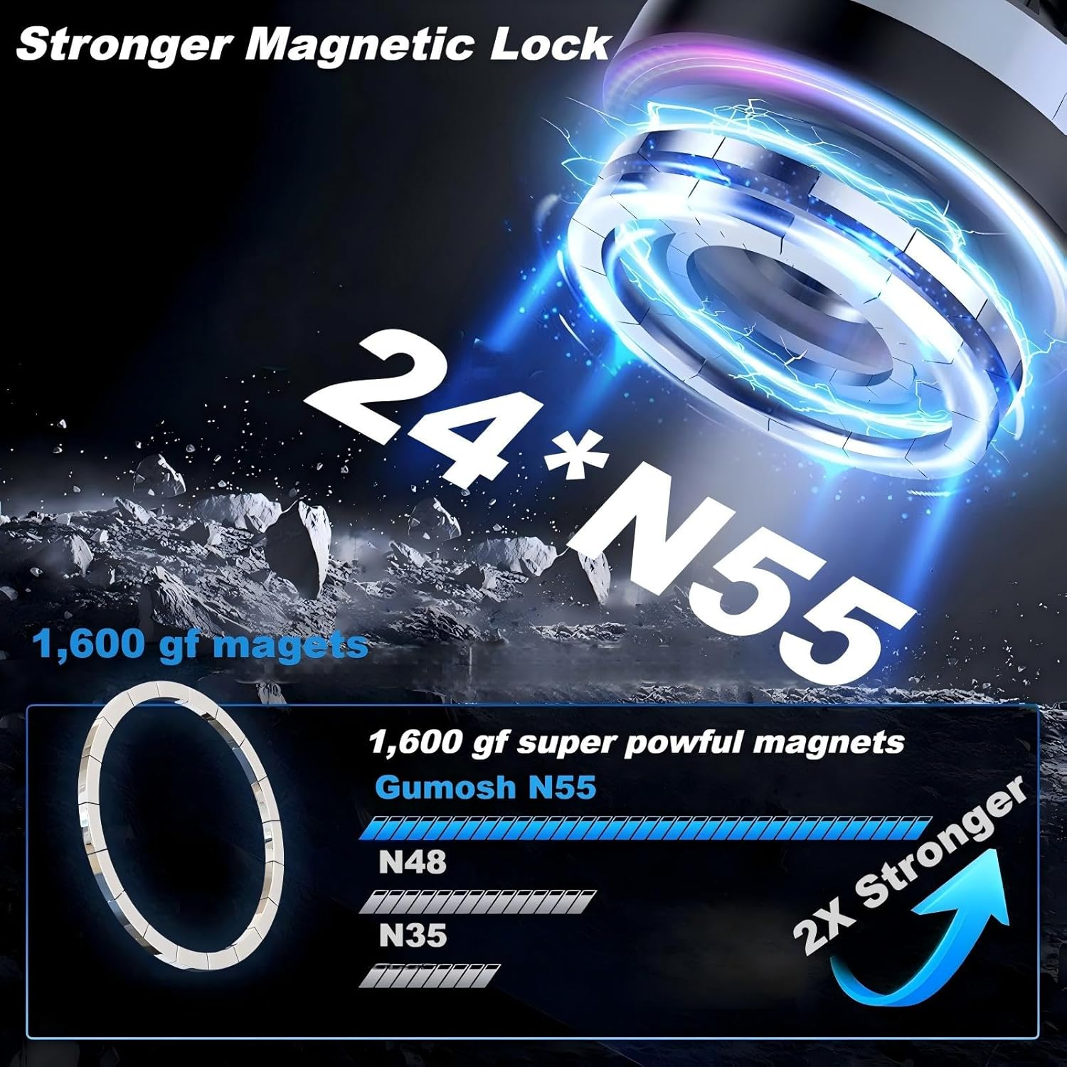 Qi2 15W Magnetic Wireless Car Charger, Qi2-Certified Car Mount Charger with Phone Cooling, Air Vent/Dashboard Magnetic Fast Charging Wireless Car Holder, for Iphone 17/16/15/14/13/12 image number 2