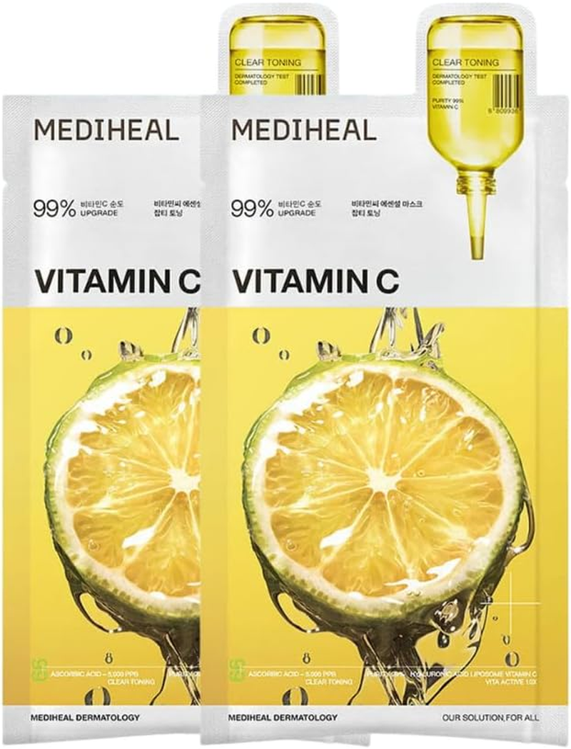 Sheet Mask New Essential HERO 14 Pack (Collagen, Ceramide, Hyalunonate, Madecassoside, Rose PDRN, Teatree, Vitamide). Korean Beauty Promotion Set for Mediheal image number 2